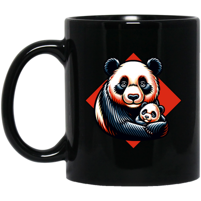 Panda with Baby Graphic Mugs