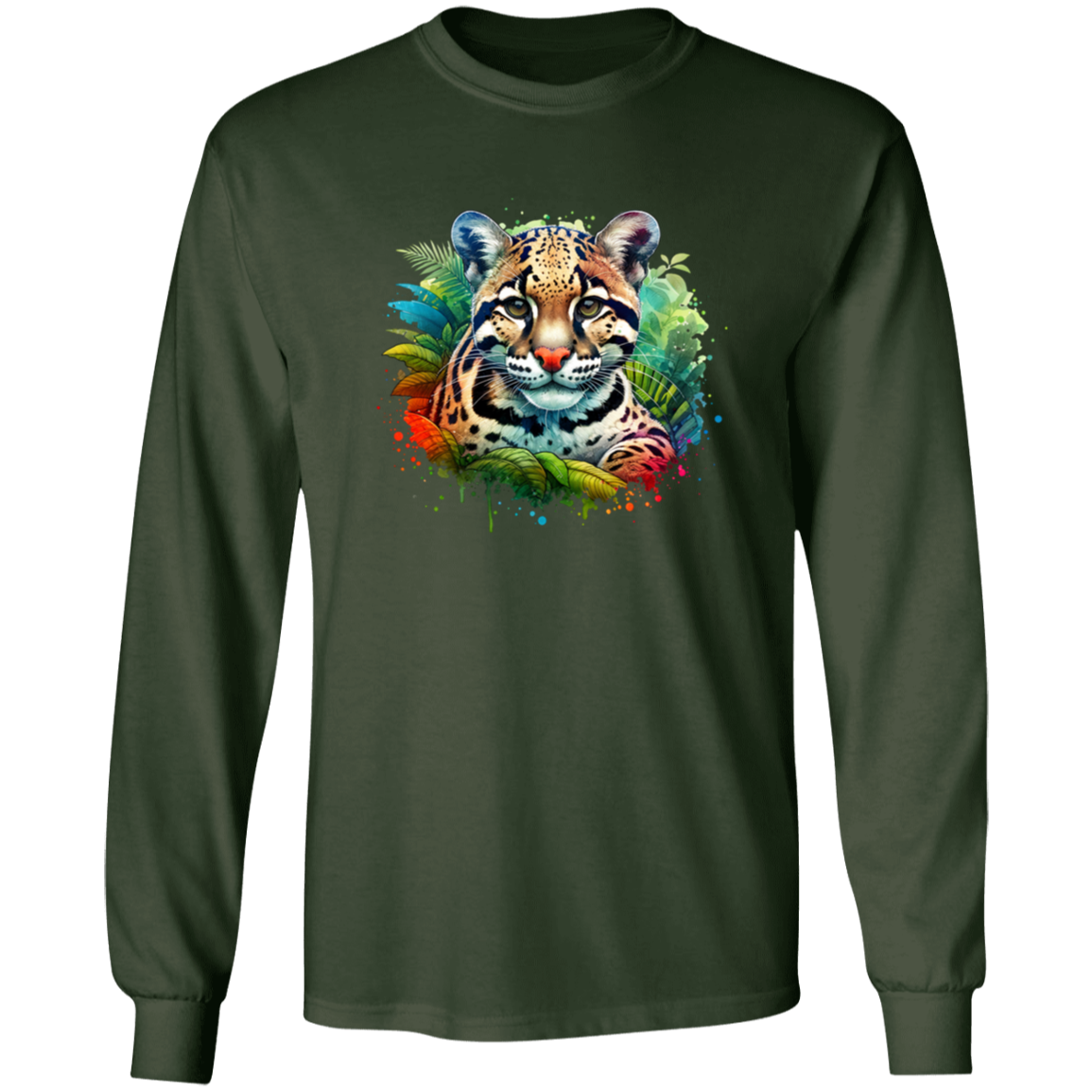 Clouded Leopard Portrait - T-shirts, Hoodies and Sweatshirts