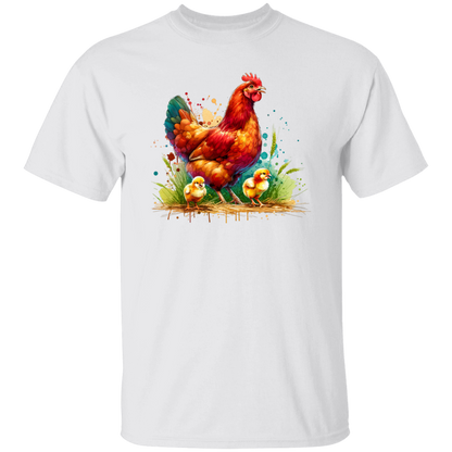 Rhode Island Red Hen with Chicks - T-shirts, Hoodies and Sweatshirts