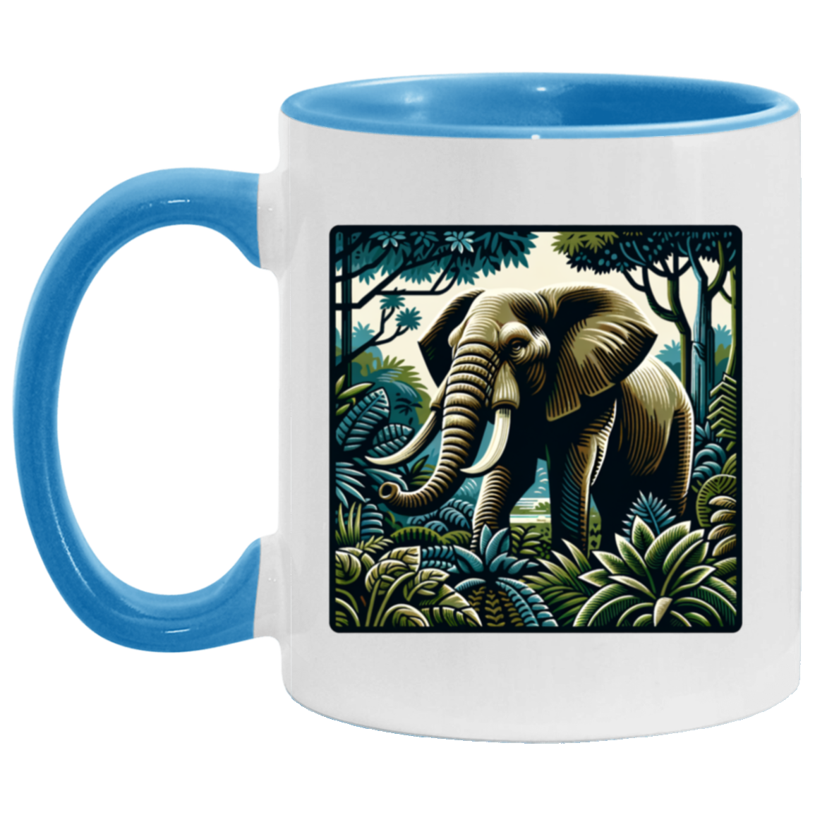 Block Print Elephant - Mugs