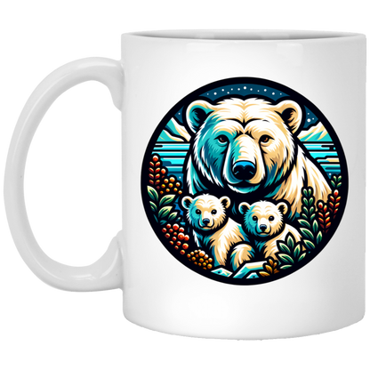 Polar Bear Circle Mugs