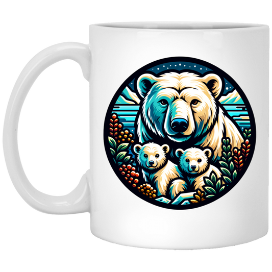 Polar Bear Circle Mugs