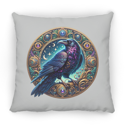 Raven Medallion - Throw Pillows