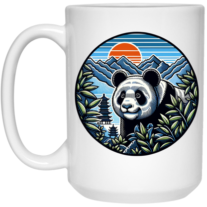 Panda in the Land of the Rising Sun Mugs