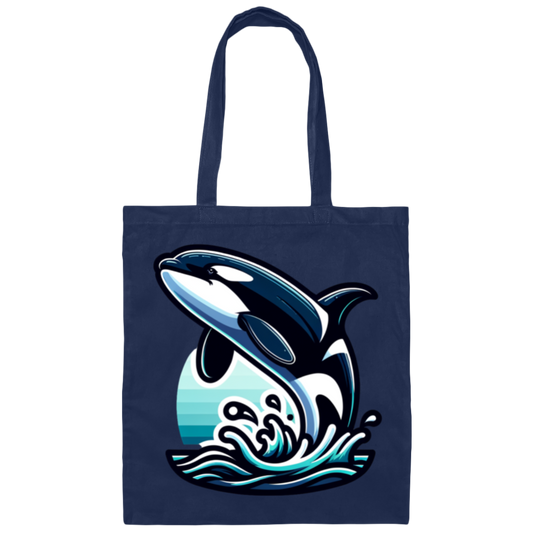Orca Splash - Canvas Tote Bag