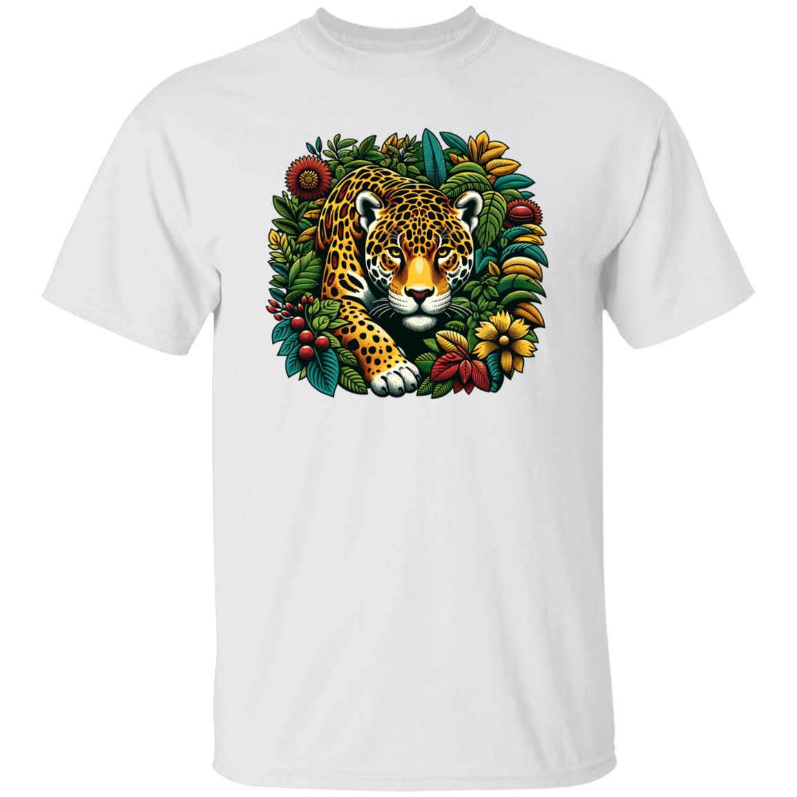 Jaguar in Bushes - T-shirts, Hoodies and Sweatshirts