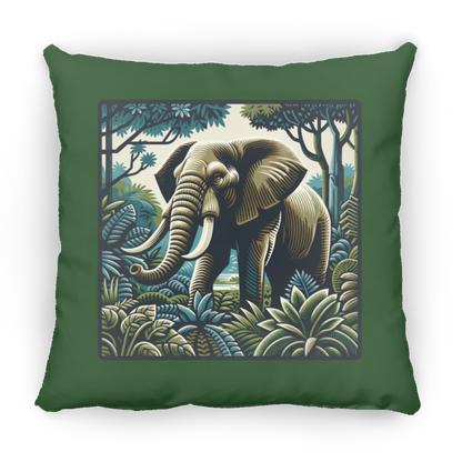 Block Print Elephant - Throw Pillows