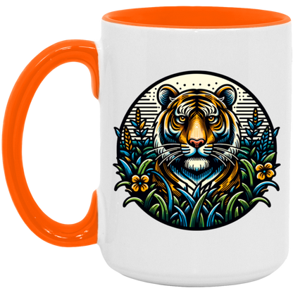 Tiger Graphic Circle Mugs