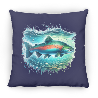 Pink Salmon - Throw Pillows