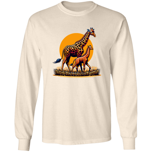 Giraffes with Sun Graphic - T-shirts, Hoodies and Sweatshirts
