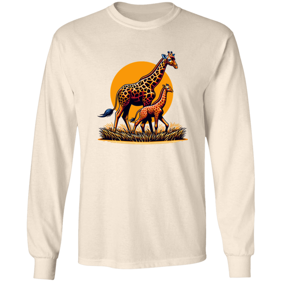 Giraffes with Sun Graphic T-shirts, Hoodies and Sweatshirts