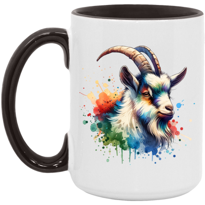 Goat Portrait Watercolor - Mugs