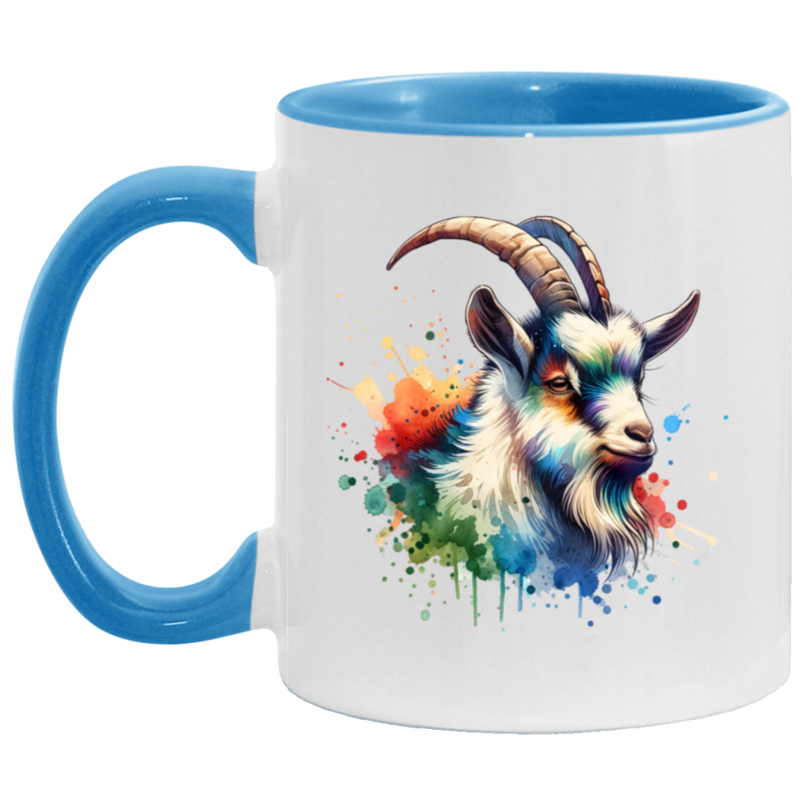 Goat Portrait Watercolor - Mugs