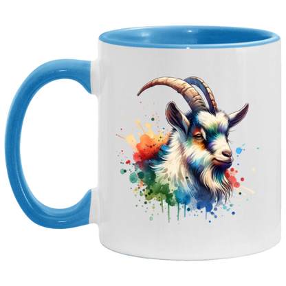 Goat Portrait Watercolor - Mugs