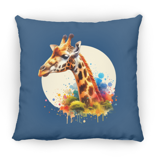 Giraffe Circle Watercolor - Pillows