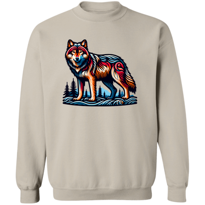 Wolf Block Print - T-shirts, Hoodies and Sweatshirts