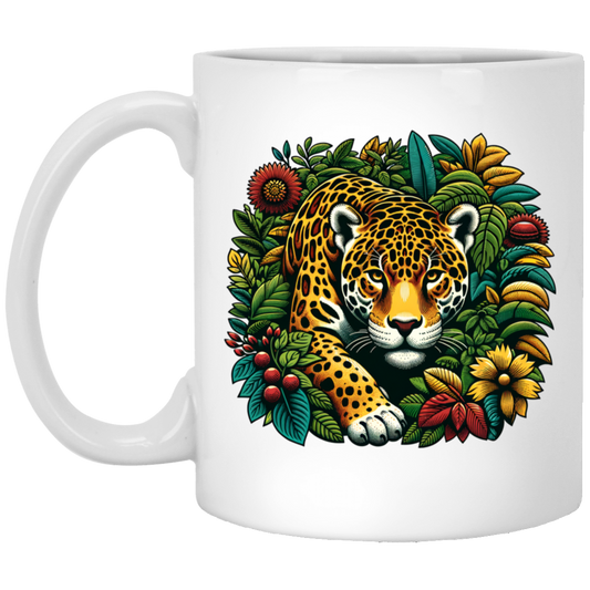 Jaguar in Bushes - Mugs