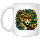 Jaguar in Bushes Mugs