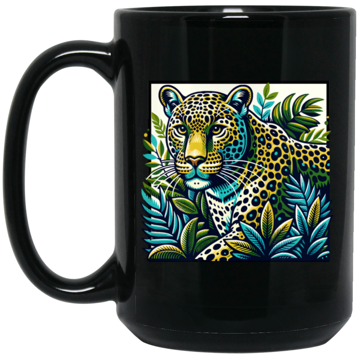 Vintage Style Leopard Mugs