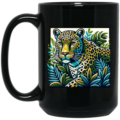 Vintage Style Leopard Mugs