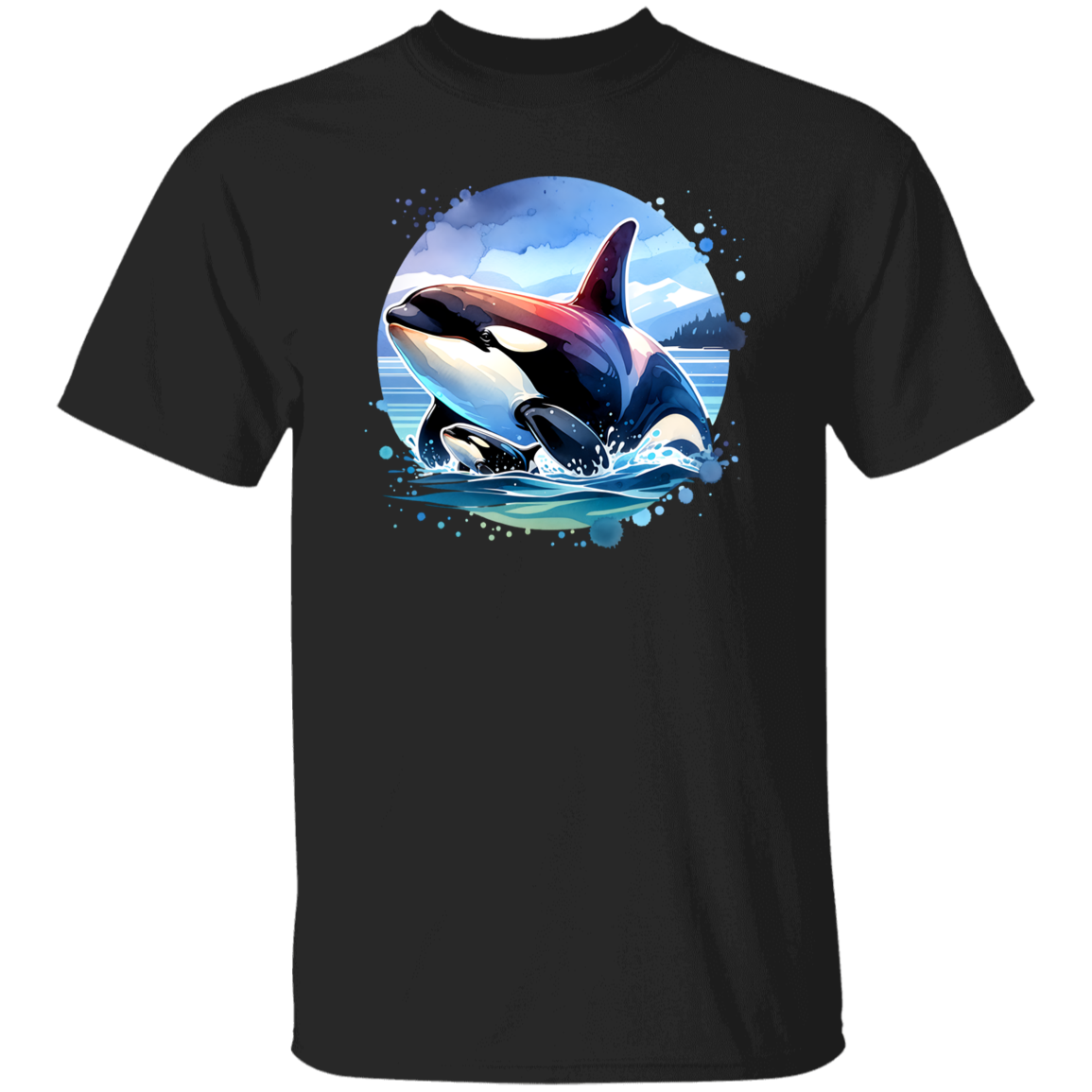 Orca and Calf in Strait of Juan de Fuca - T-shirts, Hoodies and Sweatshirts