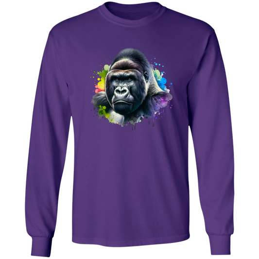 Silverback Male Gorilla Watercolor - T-shirts, Hoodies and Sweatshirts