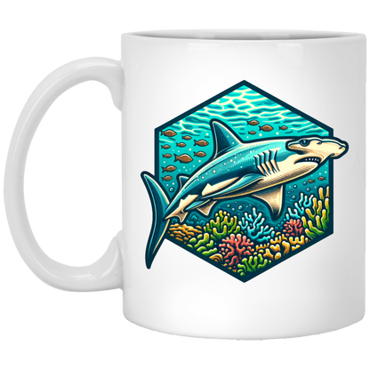 Hammerhead Shark Graphic - Mugs