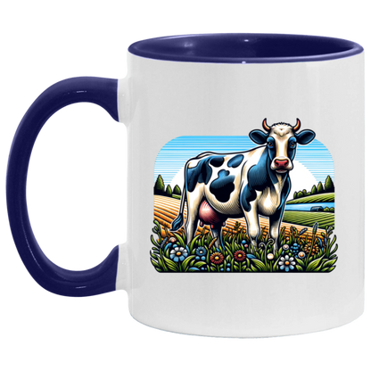 Holstein with Flowers - Mugs