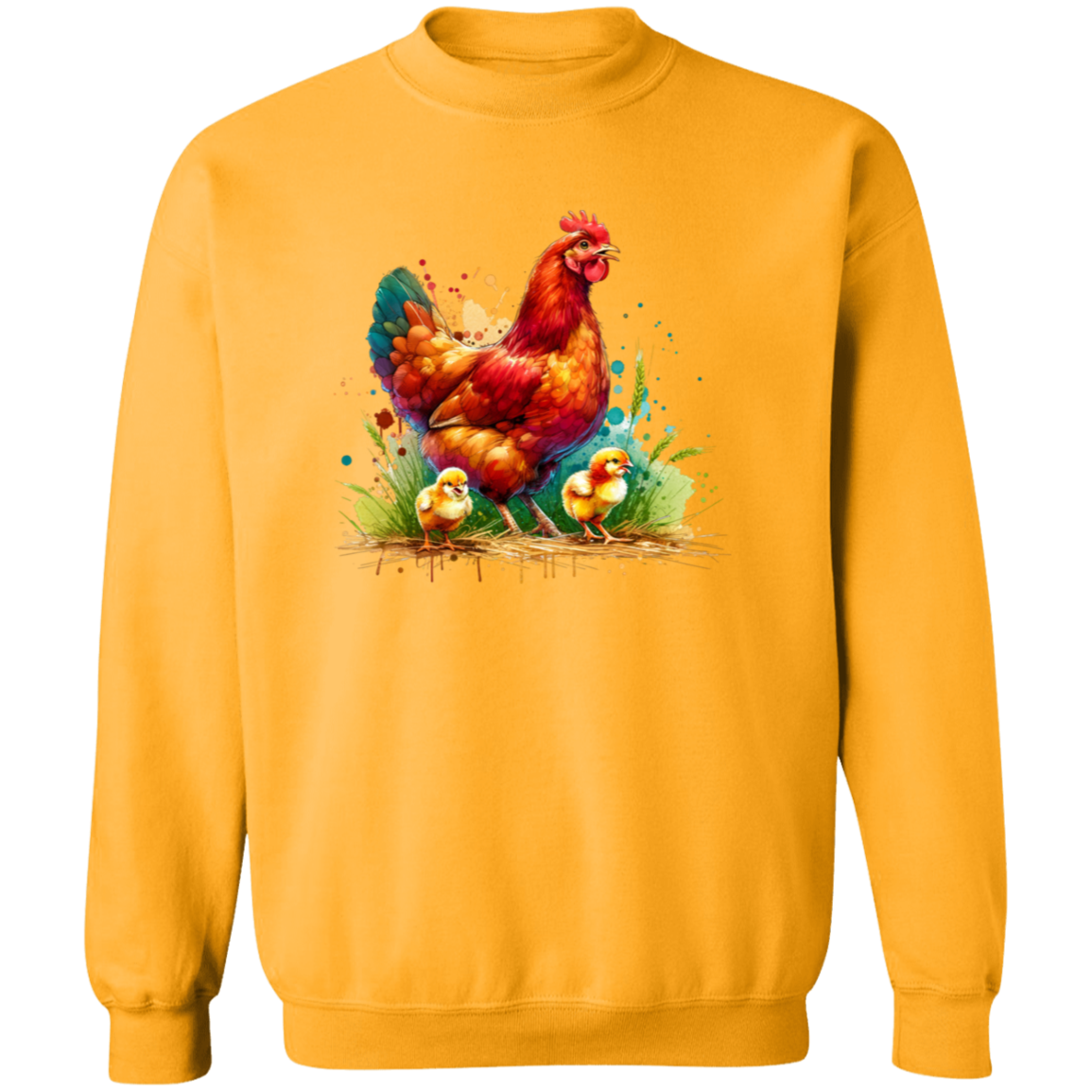 Rhode Island Red Hen with Chicks - T-shirts, Hoodies and Sweatshirts