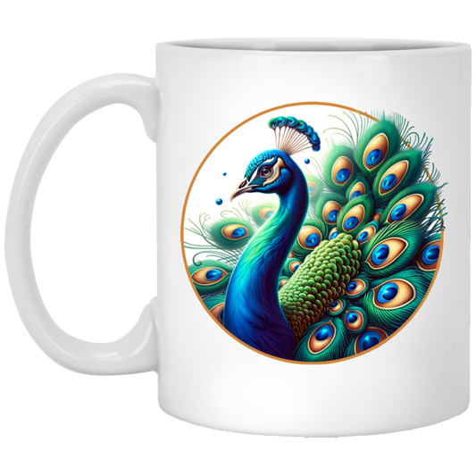 Peacock Circle Mugs