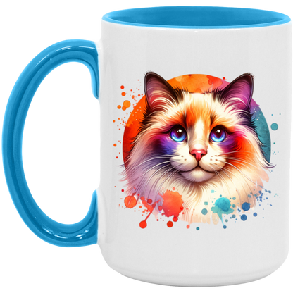 Longhair Tortie Point Cat - Mugs