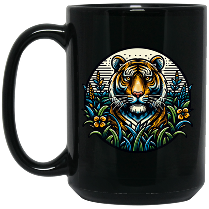 Tiger Graphic Circle Mugs