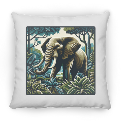 Block Print Elephant - Throw Pillows