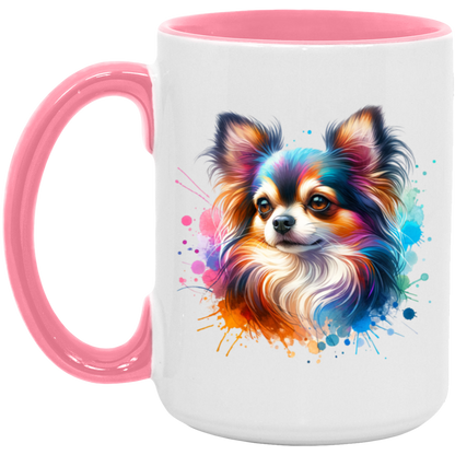 Longhair Tricolor Chihuahua - Mugs