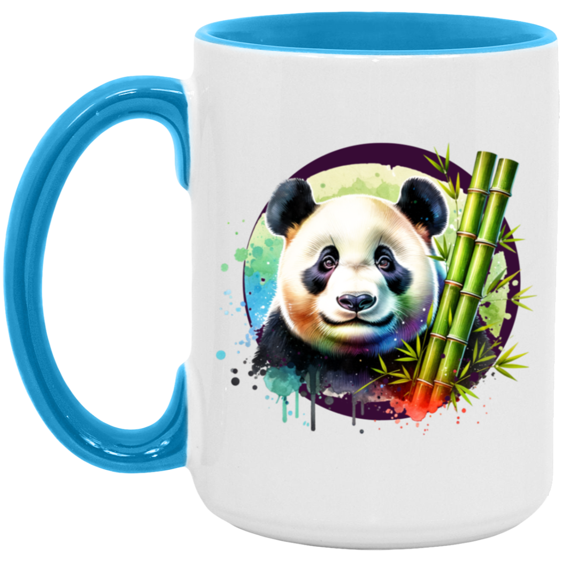 Panda with Bamboo Mugs