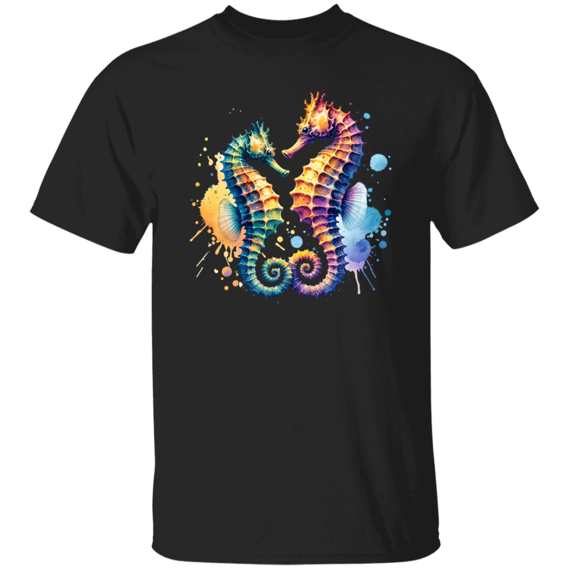 Watercolor Seahorses - T-shirts, Hoodies and Sweatshirts