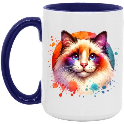 Longhair Tortie Point Cat - Mugs