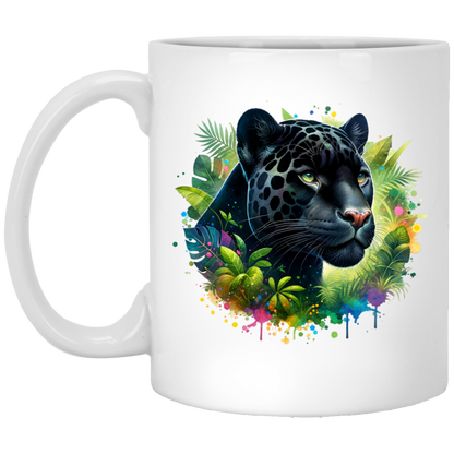 Melanistic Leopard - Mugs