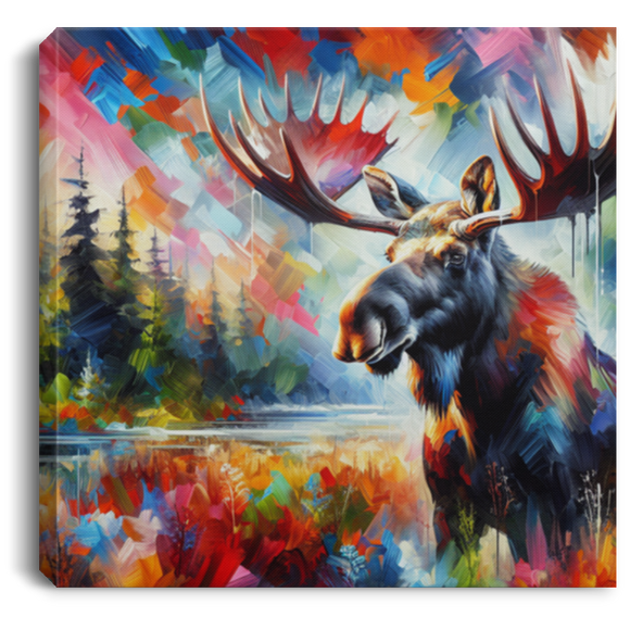 Sunrise Moose - Canvas Art Prints