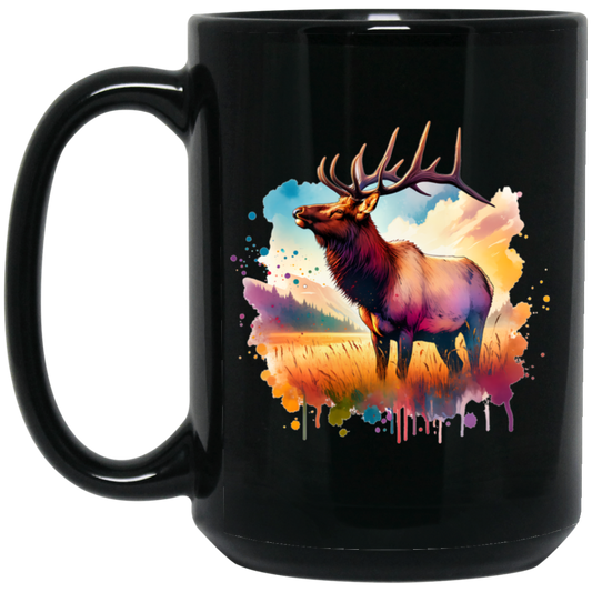 Roosevelt Elk in Field Mugs