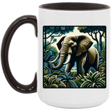 Block Print Elephant Mugs