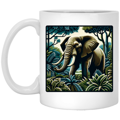 Block Print Elephant - Mugs