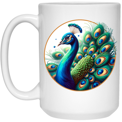 Peacock Circle Mugs