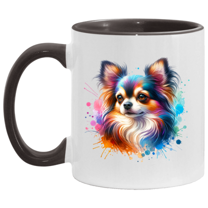 Longhair Tricolor Chihuahua - Mugs