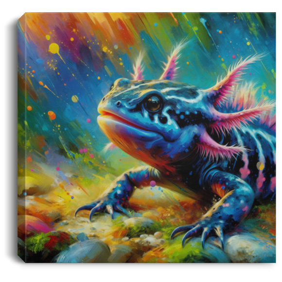 Axolotl Glow - Canvas Art Prints