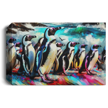 Penguin Colony - Canvas Art Prints