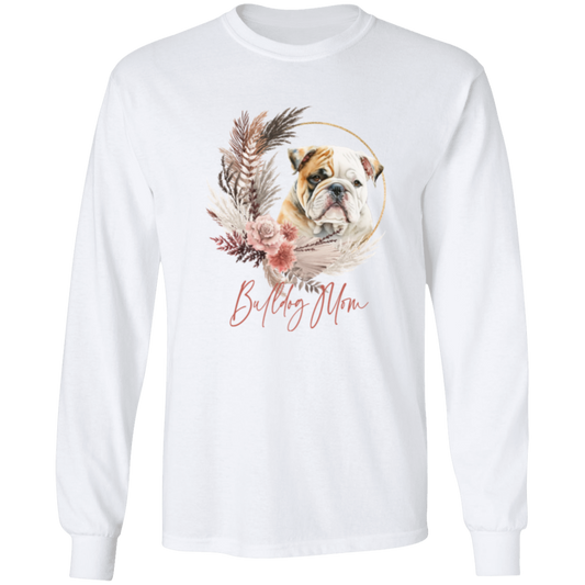 Bulldog Mom Boho Wreath - T-shirts, Hoodies and Sweatshirts