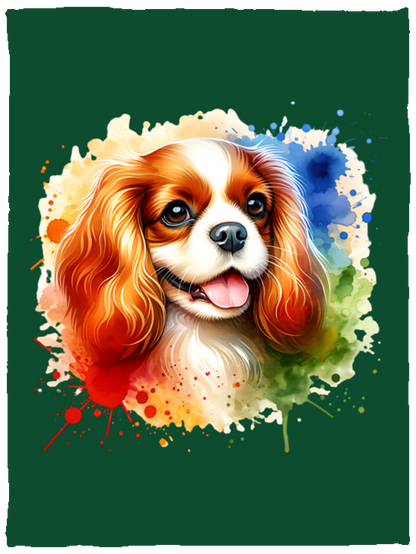 Blenheim Cavalier King Charles Spaniel Fleece Blankets