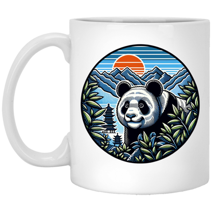 Panda in the Land of the Rising Sun Mugs