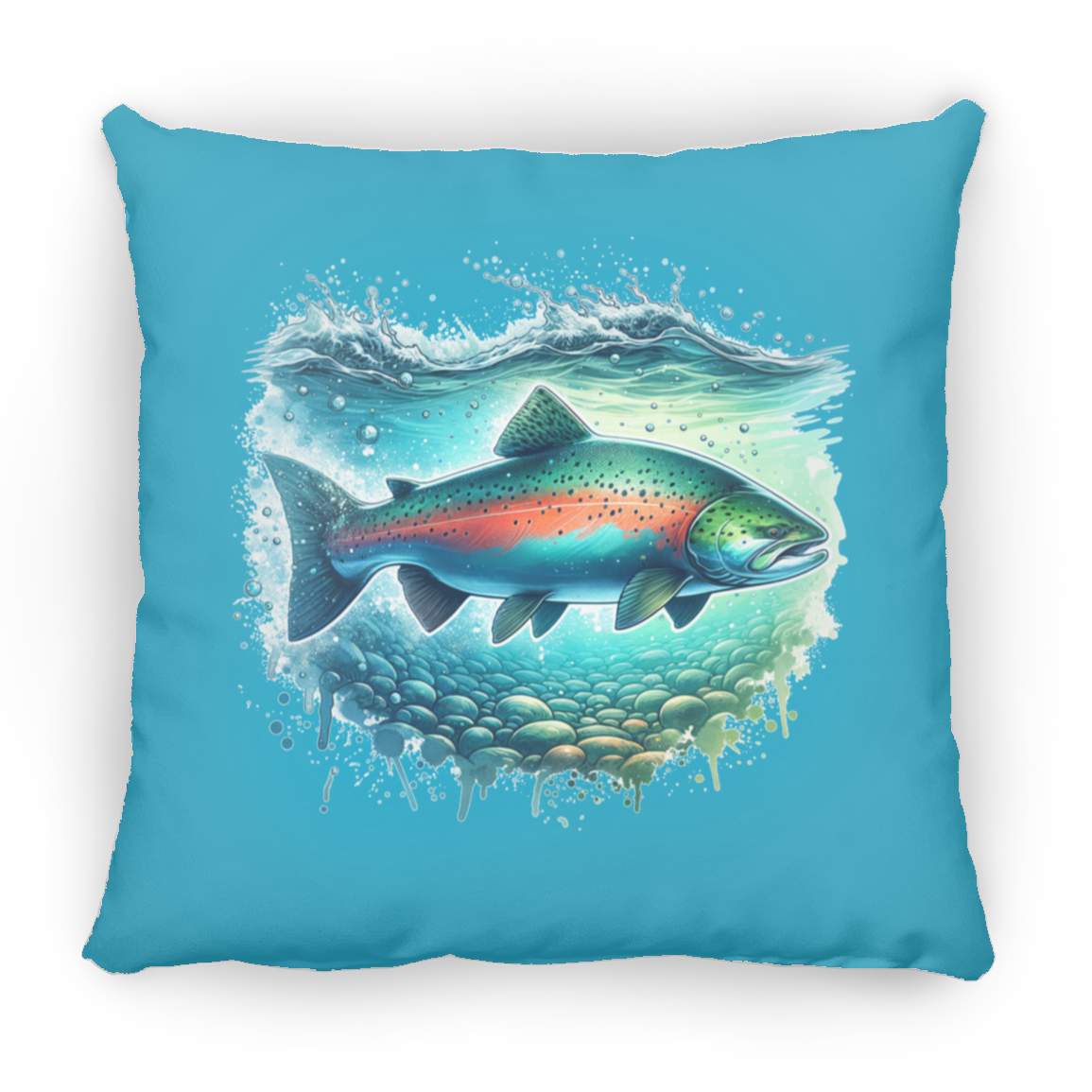 Pink Salmon - Throw Pillows